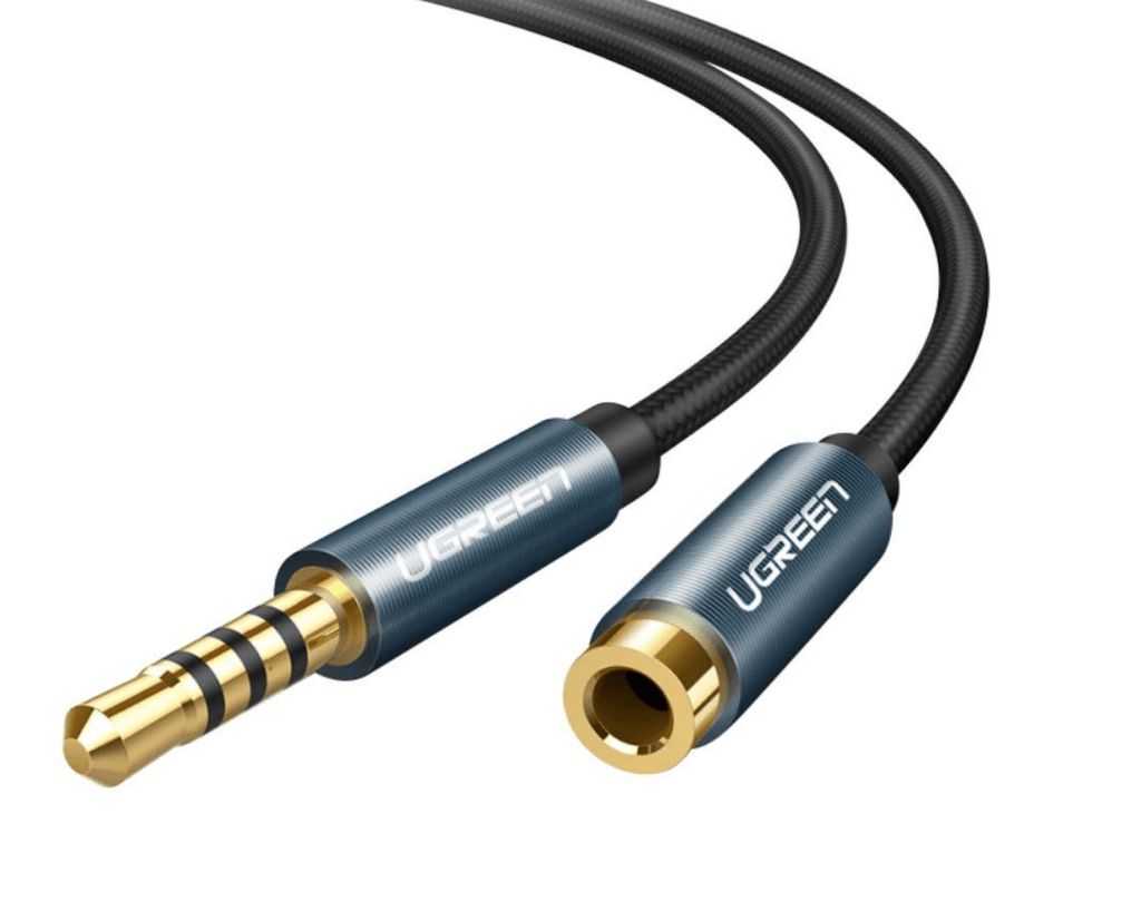 UGREEN 3.5mm Extension Audio Cable 2M Black 40675 - Al Hamd Tech