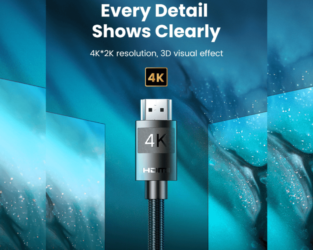 UGREEN 4K HDMI Cable Braided 3M 40102 in Pakistan.