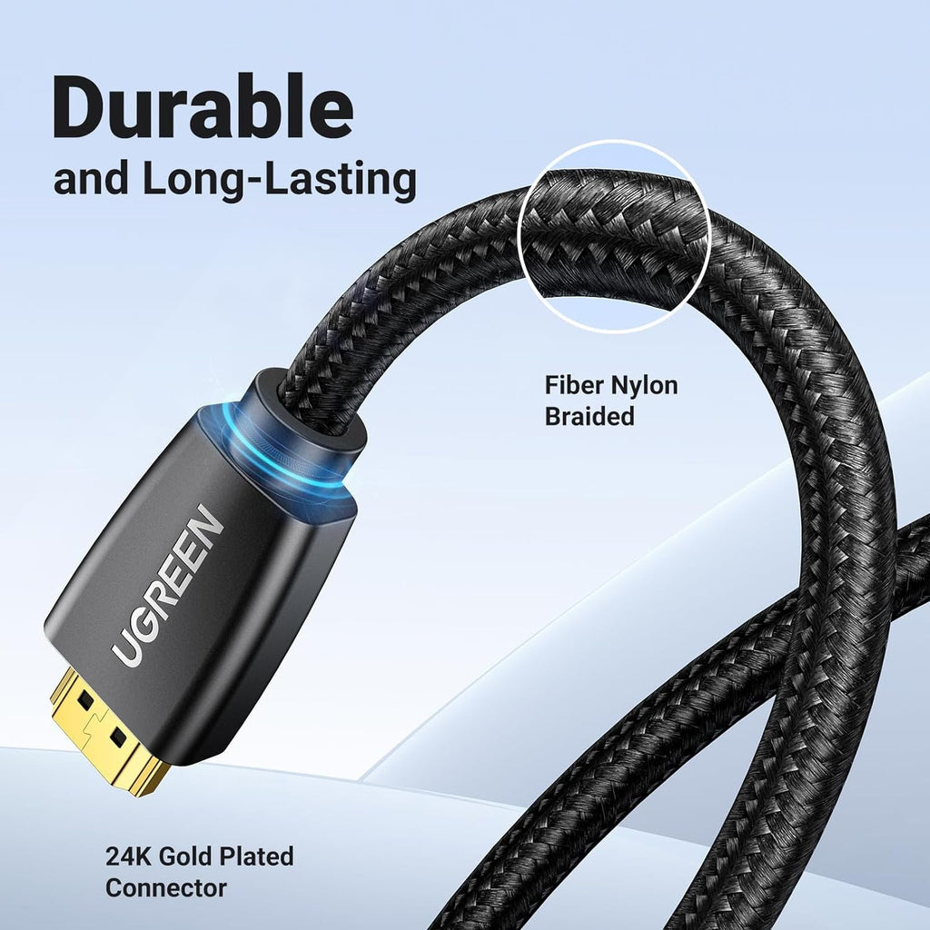 UGREEN HDMI Cable 4K Braided High Speed 2M 40410 - Al Hamd Tech