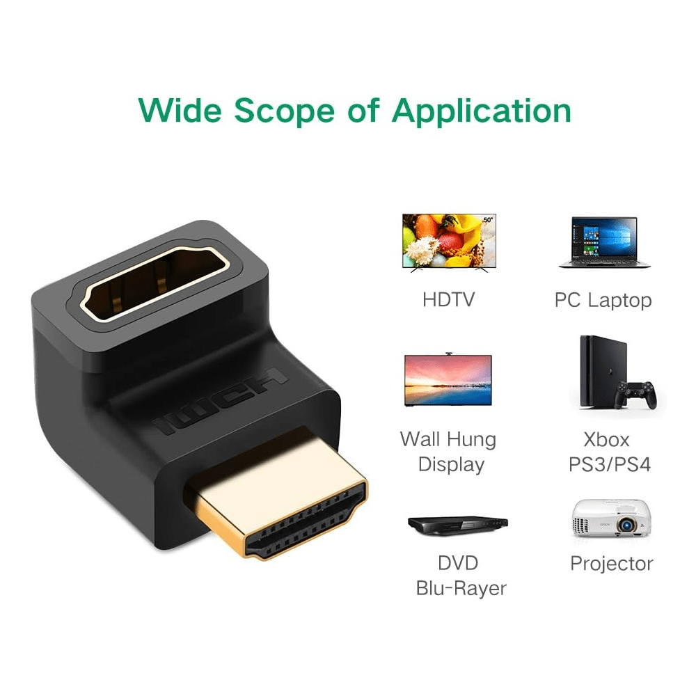 UGREEN HDMI Male to Female Adapter Up 20110 available in Pakistan.