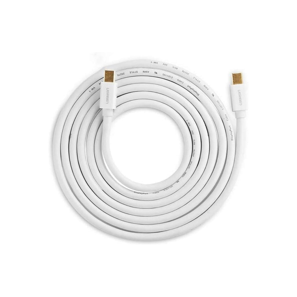 UGREEN MD111 Mini Displayport Cable Male to Male 2M White 10429 - Al Hamd Tech