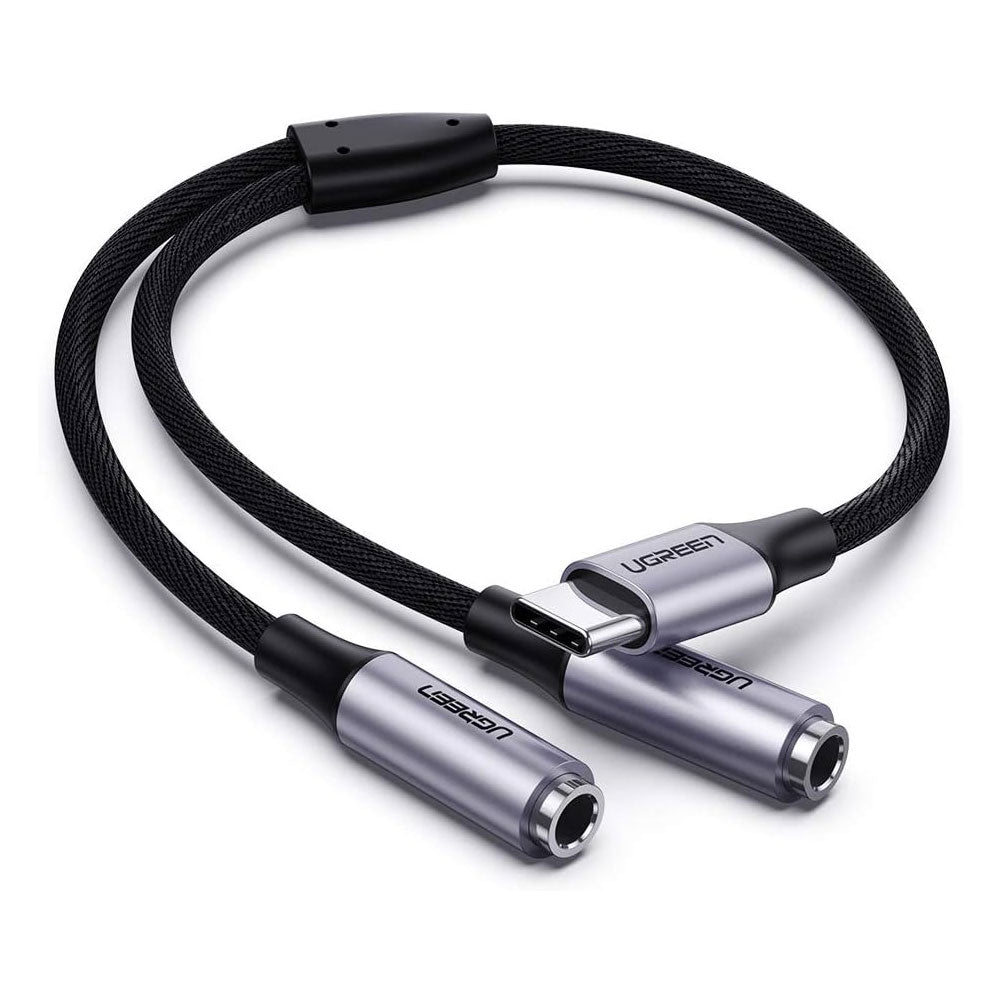 UGREEN Type C Male to 3.5mm x 2 Female Audio Cable 25cm 30732 buy at a reasonable Price in Pakistan