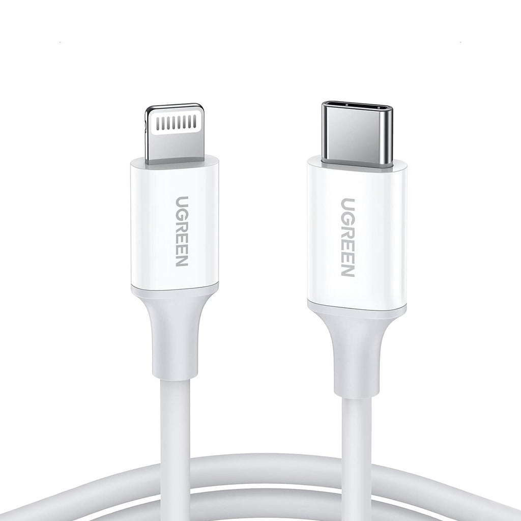 UGREEN Type C to Lightning Cable 1M White 10493 - Al Hamd Tech