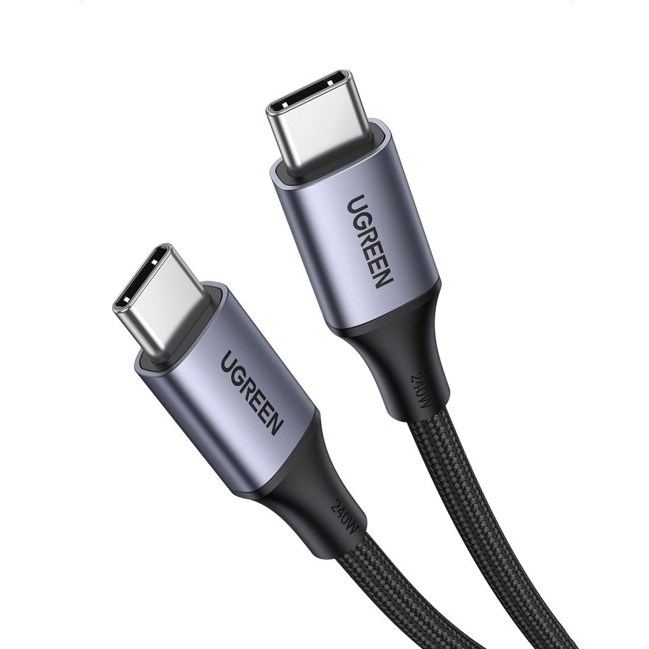 UGREEN US535 Type C to C Cable 240W 2M Space Gray available in Pakistan.