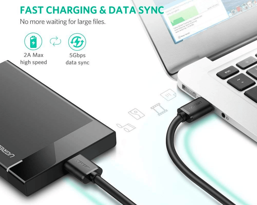 UGREEN USB 3.0 to Micro Male Cable 1M 10841 - Al Hamd Tech