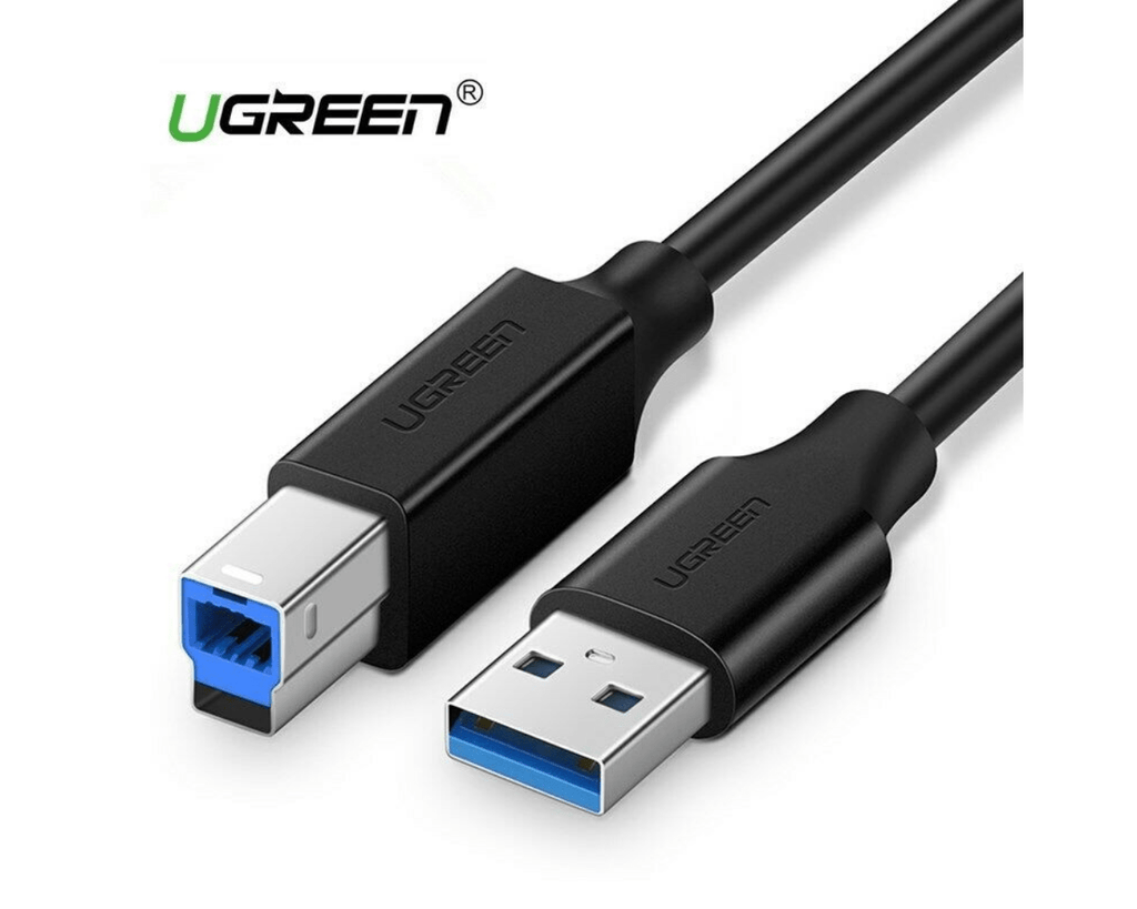 UGREEN USB 3.0 to Printer Cable 2M Black 10372 - Al Hamd Tech