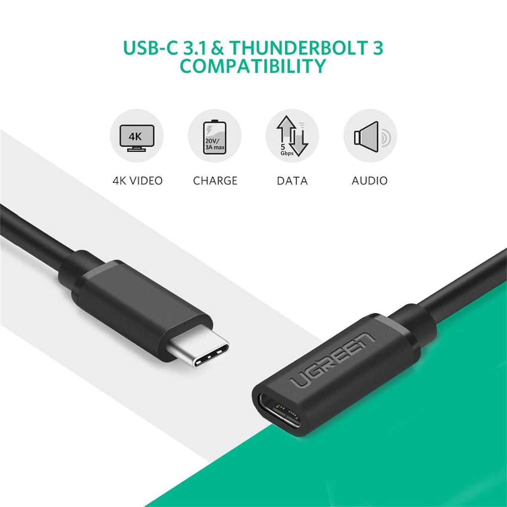 UGREEN USB C Extension Cable Type C 0.5M 40574 - Al Hamd Tech