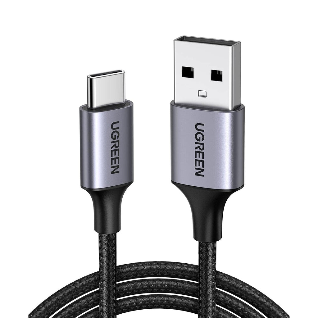 UGREEN USB to Type C Cable Braided 2M Black 60128 - Al Hamd Tech