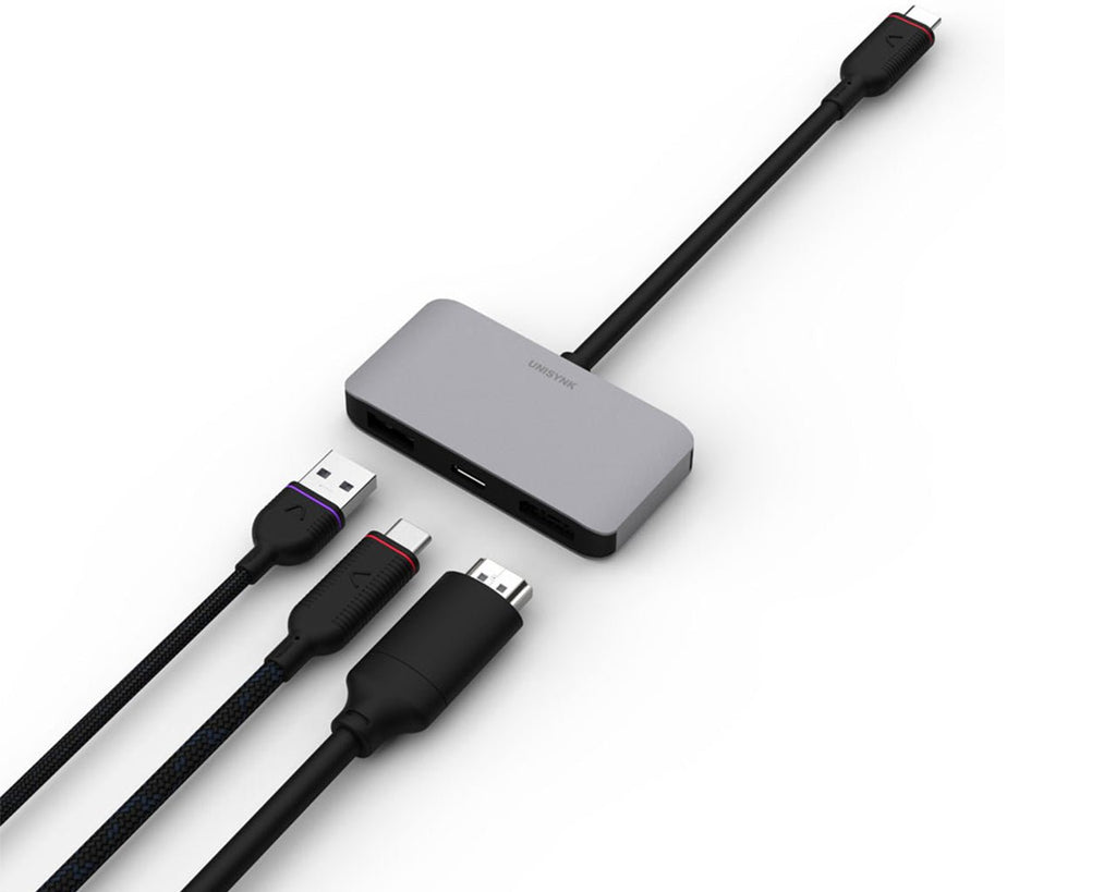 UNISYNK 3 Port USB - C Adapter Hub - Al Hamd Tech