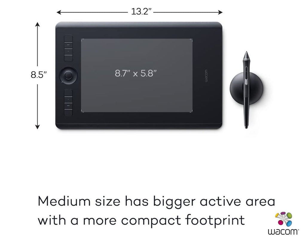 Wacom Intuos Pro PTH - 660 Graphics Tablet 8.8 X 5.8 inch - Al Hamd Tech