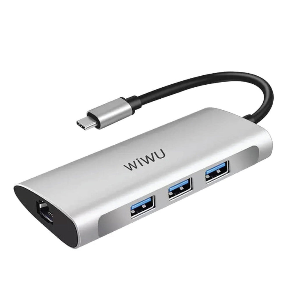 WiWU Alpha 6 in 1 Type C Hub A631STR available in Pakistan.