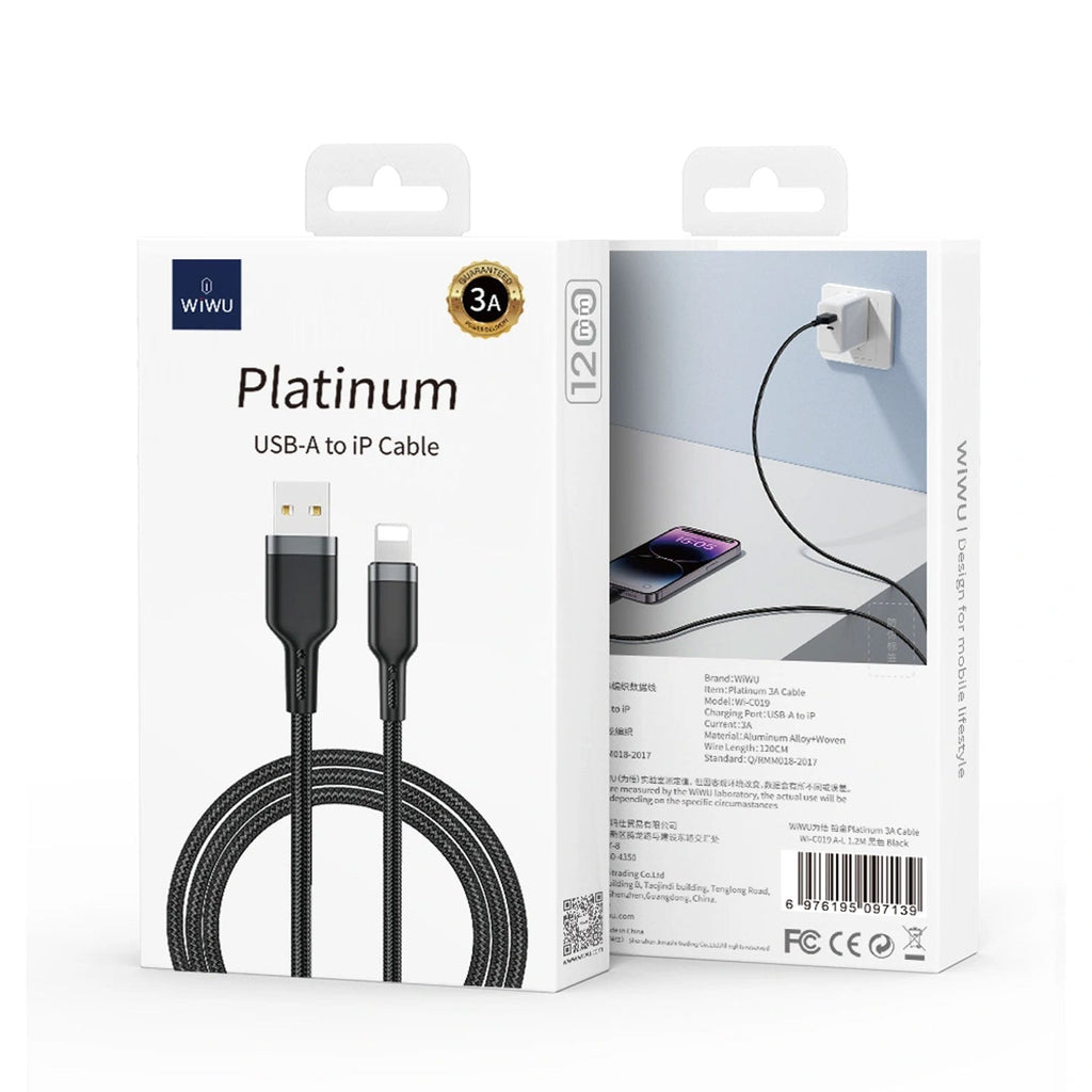 WiWU Platinum USB to Lightning Cable 3A buy at good Price in Pakistan